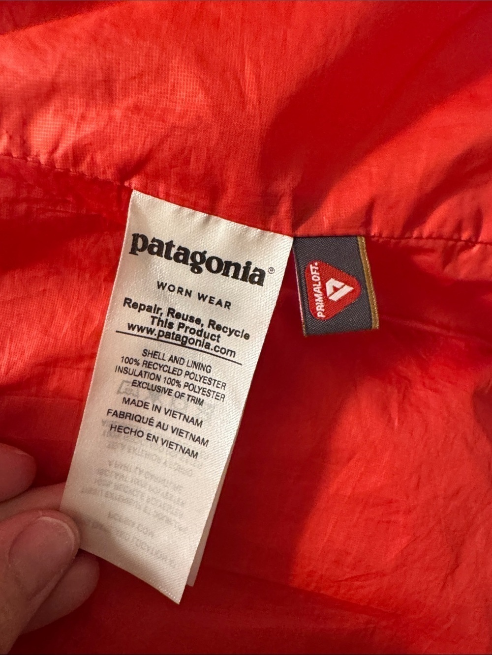 Patagonia Women’s Nano Puff Jacket  in Tomato Red. XS. GUC🔥 - Picture 7 of 7